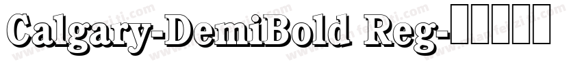 Calgary-DemiBold Reg字体转换